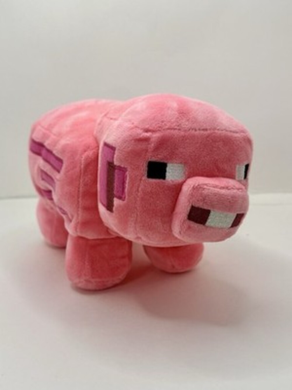 Mattel Minecraft Pig Plush Mojang Stuffed Animal Pink Farm Animal Cute 10"